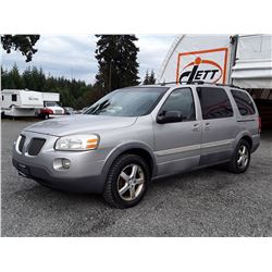 K4 --  2005 PONTIAC MONTANA SV6  , Silver , 254335  KM's