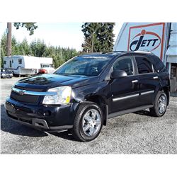 A9 --  2008 CHEVROLET EQUINOX LS , Black , 136617  KM's