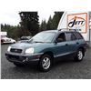 Image 1 : E2 --  2001 HYUNDAI SANTA FE , Green , 308728  KM's