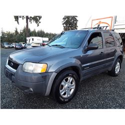 K6 --  2002 FORD ESCAPE XLT  , Grey , 364470  KM's