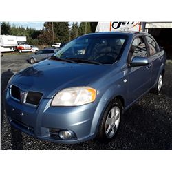 I6 --  2008 PONTIAC WAVE SE , Blue , 217274  KM's