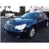 Image 1 : A12L --  2008 CHRYSLER SEBRING TOURING  , Blue , 224527  KM's "NO RESERVE"