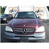 Image 2 : A12J --  1999 MERCEDES ML320  , Red , 230726  KM's "NO RESERVE"