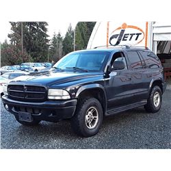 K5 --  1999 DODGE DURANGO , Black , 355674  KM's