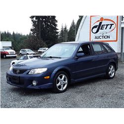 A10 --  2002 MAZDA PROTEGE PR5  , Blue , 178,025 TMU  KM's