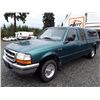 Image 1 : F4 --  1998 FORD RANGER SUPER CAB XLT , Green , 153545 MILES