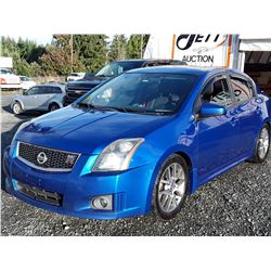 K2 --  2009 NISSAN SENTRA SE-R SPEC V , Blue , 178318  KM's