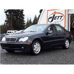 C6F --  2001 MERCEDES C240 , Black , 184421  KM's