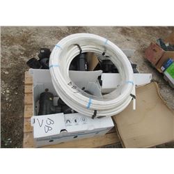 Pallet of PCV Connectors- 100' 3/4" Tubing 100' 1/2" Tubing, & New Kitchen Sink