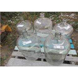 5 Wine Carboys