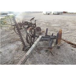 VIntage Frost & Wood Horse Mower