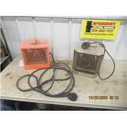 2 Construction Heaters 1 with Long Cord
