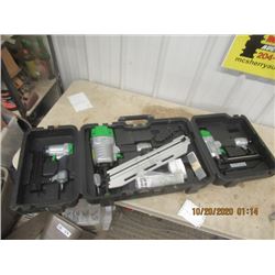 New Hausmann 3 Pc Air Nailer 1) 21  Framing 1) 2 1/2  Finishing 1) 1 1/2 Brad Nailer