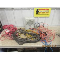 Ext Cords, Elec Heater, & Trouble Light