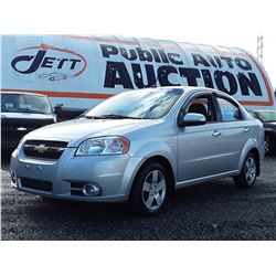 D4 --  2010 CHEVROLET AVEO LT , Silver , 77972  KM's