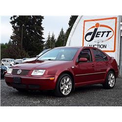 A12D --  2004 VW JETTA GLS , Red , 249847  KM's