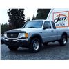 Image 1 : G5 --  2001 FORD RANGER SUPER CAB XLT 4X4 , Silver , 267640  KM's