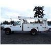 Image 8 : 0C --  2000 FORD F350 XL SUPERDUTY 4X4 GIRAFFE Bucket Truck , White , 158801  KM's