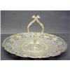 Image 1 : SILVER CAKE STAND with 2 SERPENT POST #1225392