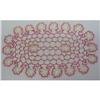 Image 1 : Lovely Colorful Tatted Fine Lace - Oval #1225480
