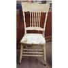 Image 1 : Early 1900's SHABBY CHIC PRESSED BACK CHAIR #1225534