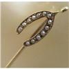 Image 1 : VICTORIAN 14k  GOLD STICK PIN - HORSE SHOE #1225555