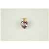 Image 1 : 14k Pendant HEART AMETHYST 3.65 CARATS! #1225762