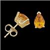 Image 1 : 14K GOLD  EARRINGS GOLDEN CITRINE  #1225779