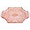 Image 1 : Pink Depression Glass Art Deco Vanity Tray #1225829