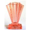 Image 1 : Bagley Pink Depression Glass Grantham Vase no1 #1225898