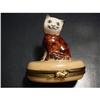 Image 1 : Authentic cat hand painted Limoges box  #1226177