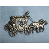 Image 1 : Vintage Silver  Coach Brooch #1226383
