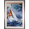 Image 1 : Wayland Moore S/N Framed Serigraph, Sailing #1236956