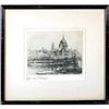 Image 1 : Edward Cherry Framed Etching, St. Paul from the#1236958