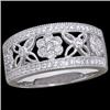 Image 1 : 14k WhiteGold DIAMOND WEDDING BAND  #1237009