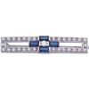 Image 1 : 14k Gold Pin SAPPHIRE and DIAMOND #1237014