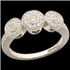 Image 1 : 14k WHITE GOLD  DIAMOND WEDDING BAND #1237025