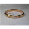 Image 1 : Antique Estate 14K Pink Rose Gold Etched Bangle#1237240