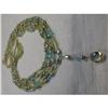 Image 1 : 14K YG Peridot Topaz Pearl Tear Drop Necklace #1237267