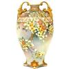Image 1 : Old Japanese Moriage Nippon Beaded Vase Mk #1237336
