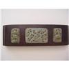 Image 1 : Chinese carved jade & Hardwood Table #1237364