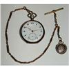 Image 1 : 800 Silver Open Face Pocket Watch #1237520