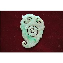 Old Chinese Carved Green Jade ( Fei-Chui ) #1258480