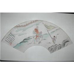 20th Century Chinese Fan Painting #1258496