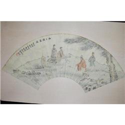 20th Century Chinese Fan Painting #1258498