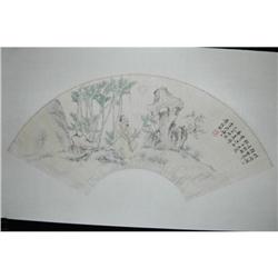 20th Century Chinese Fan Painting #1258500