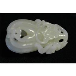 Carved White Jade Flower #1258515