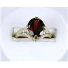 Image 1 : Antique 14k  Ring GARNET 3.30 CARATS! #1258631