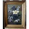 Image 1 : "Clematis"  Oil Painting on Canvas d.1897 #1258897