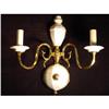 Image 1 : Porcelain and brass sconces #1259249